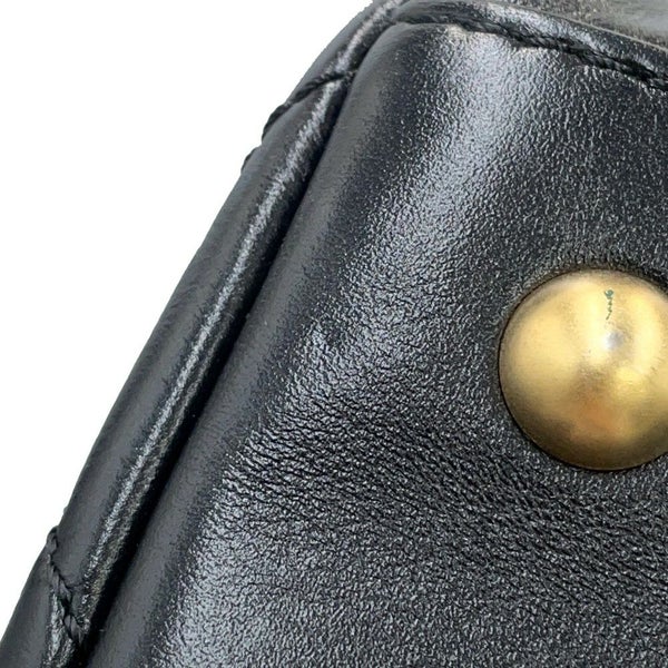 シャネル ショルダーバッグ ココマーク マトラッセ マキシボーリングバッグ カーフレザー AS4812  CHANEL 黒