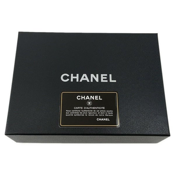 シャネル チェーンウォレット カメリア ココマーク ラムスキン A47421 CHANEL 財布 黒