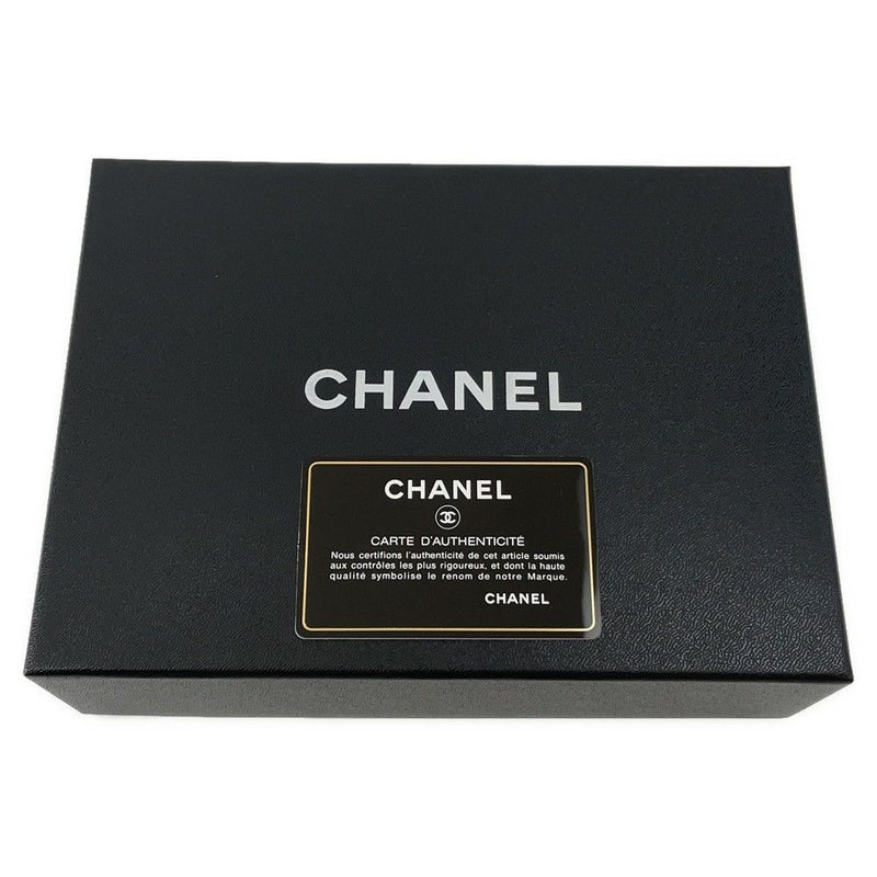 シャネル チェーンウォレット カメリア ココマーク ラムスキン A47421 CHANEL 財布 黒