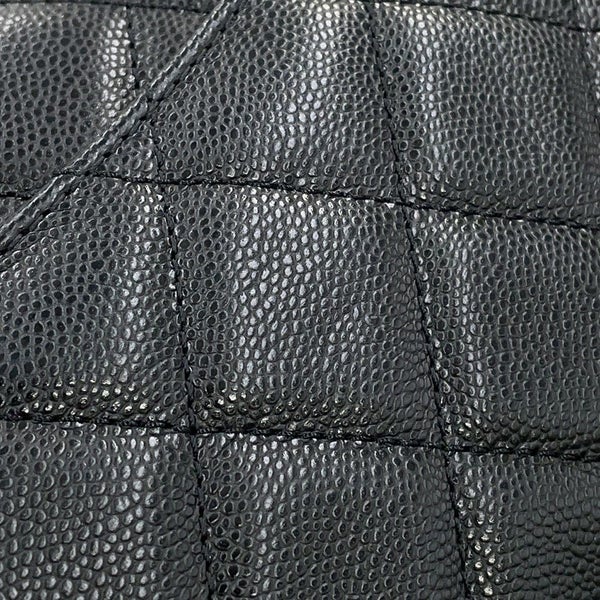 シャネル チェーンショルダーバッグ ココマーク マトラッセ キャビアスキン AS5239 CHANEL ミニ 黒