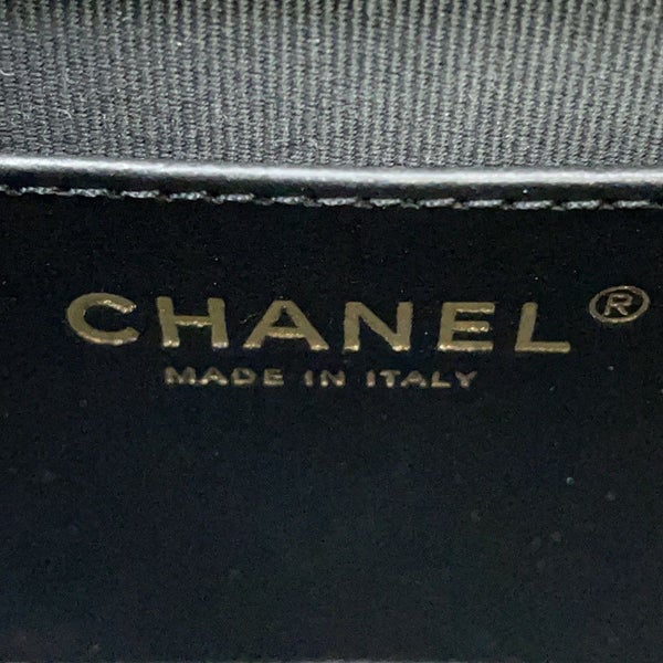 シャネル チェーンショルダーバッグ ココマーク マトラッセ キャビアスキン AS5239 CHANEL ミニ 黒