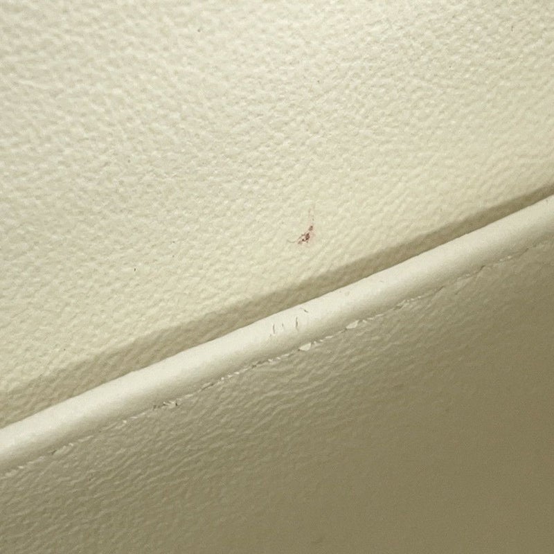 シャネル チェーンショルダーバッグ マトラッセ25 ココマーク ダブルチェーン キャビアスキン A01112 CHANEL 白