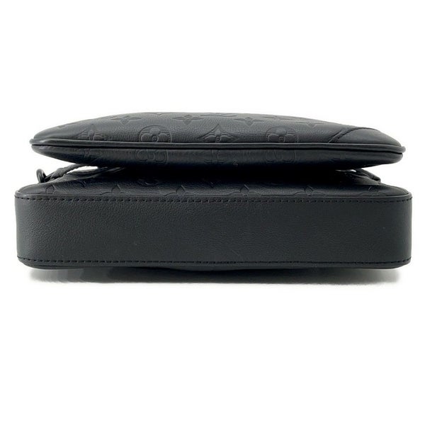 ルイヴィトン ショルダーバッグ モノグラム・シャドウ トリオ メッセンジャー M46602 LOUIS VUITTON ブラック 黒