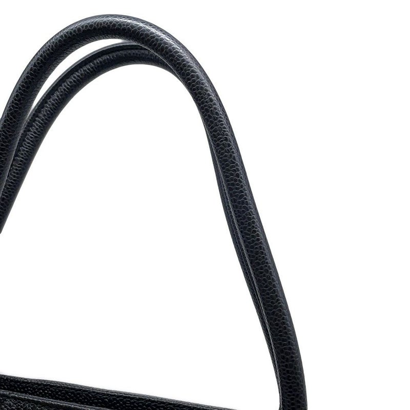シャネル トートバッグ 復刻トート マトラッセ ココマーク キャビアスキン A01804 CHANEL 黒