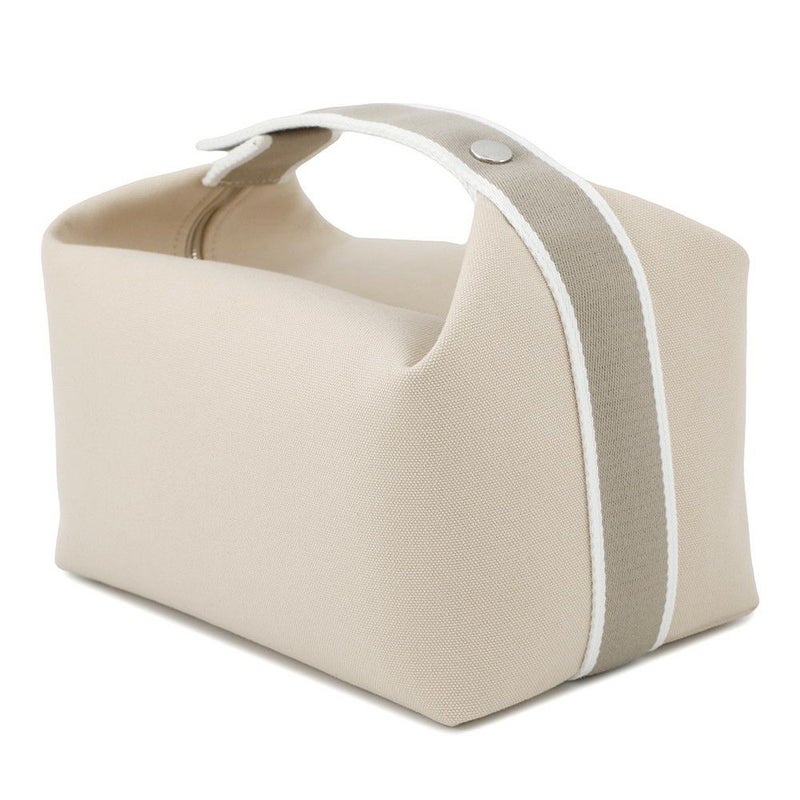 エルメス ポーチ ブリッド・ア・ブラックGM ベージュ/シルバー金具 キャンバス HERMES バッグ 小物入れ