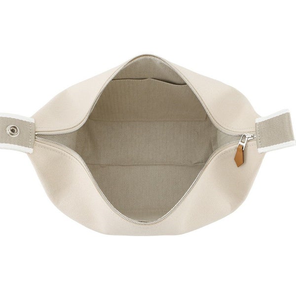 エルメス ポーチ ブリッド・ア・ブラックGM ベージュ/シルバー金具 キャンバス HERMES バッグ 小物入れ