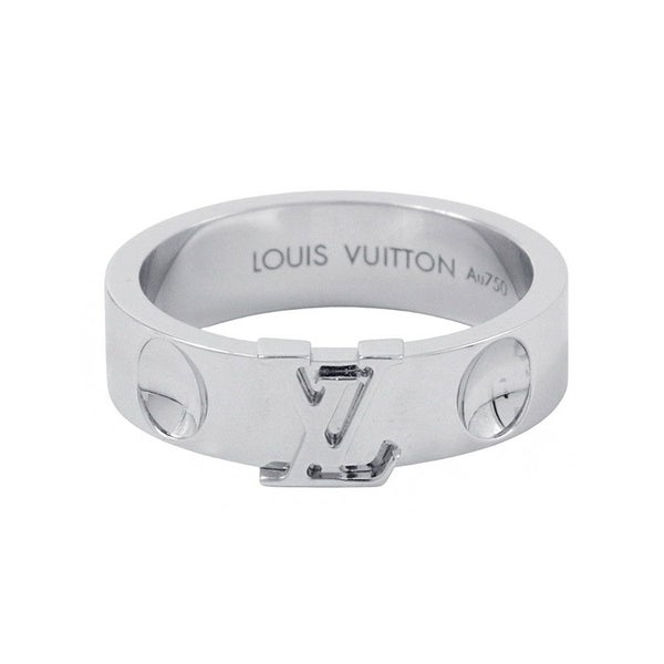 ルイヴィトン リング アンプラント LV サイズ52 K18WGホワイトゴールド Q9K97F LOUIS VUITTON 指輪