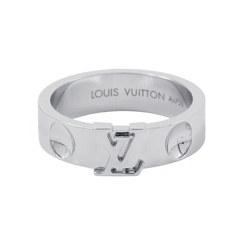 ルイヴィトン リング アンプラント LV サイズ52 K18WGホワイトゴールド Q9K97F LOUIS VUITTON 指輪