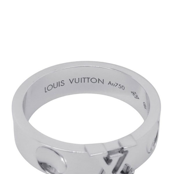 ルイヴィトン リング アンプラント LV サイズ52 K18WGホワイトゴールド Q9K97F LOUIS VUITTON 指輪