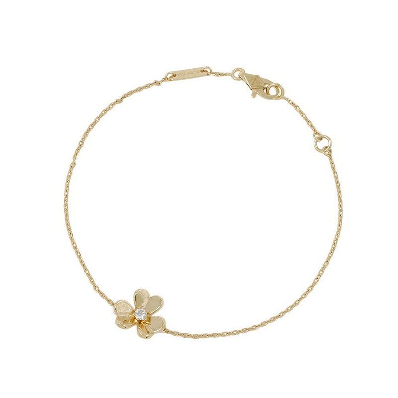 ヴァンクリーフ&アーペル ブレスレット フリヴォル ミニモデル ダイヤモンド 1P 0.05ct K18YGイエローゴールド VCARPJMM00