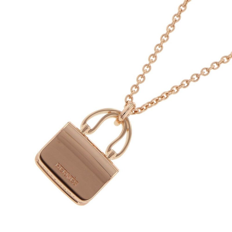 エルメス ネックレス アミュレット コンスタンス ペンダント ダイヤ 43P 計0.44ct K18PGピンクゴールド HERMES Amulettes Constance