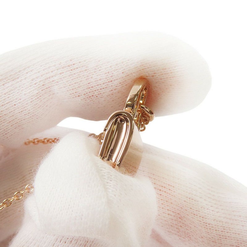 エルメス ネックレス アミュレット コンスタンス ペンダント ダイヤ 43P 計0.44ct K18PGピンクゴールド HERMES Amulettes Constance