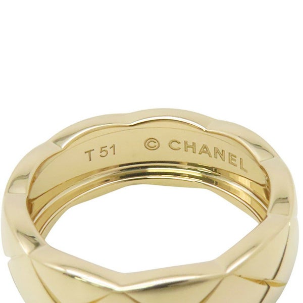 シャネル リング ココクラッシュ ミディアム K18YGイエローゴールド リングサイズ51 J10571 CHANEL 指輪