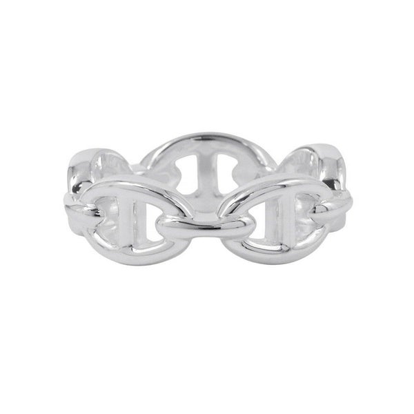 エルメス リング シェーヌダンクル アンシェネPM Enchainee SV925シルバー リングサイズ54 HERMES ジュエリー