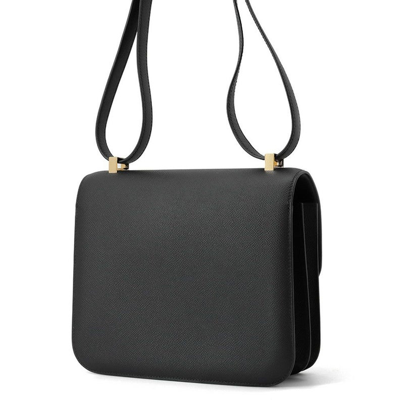 エルメス ショルダーバッグ コンスタンス24 ブラック/ピンクゴールド金具 エプソン Y刻印 HERMES Constance 黒