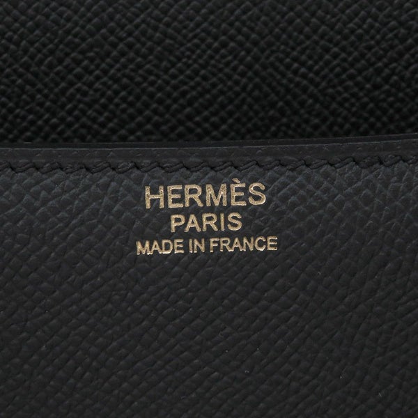 エルメス ショルダーバッグ コンスタンス24 ブラック/ピンクゴールド金具 エプソン Y刻印 HERMES Constance 黒