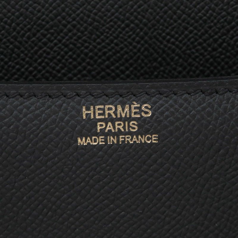 エルメス ショルダーバッグ コンスタンス24 ブラック/ピンクゴールド金具 エプソン Y刻印 HERMES Constance 黒