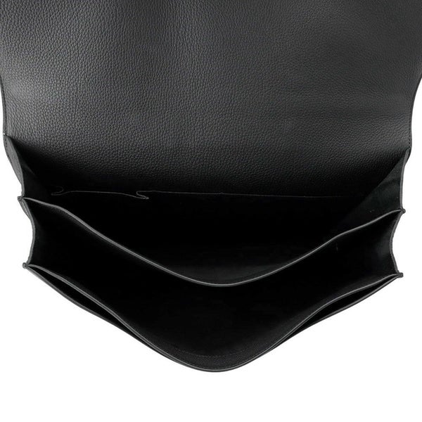 エルメス ビジネスバッグ サックアデペッシュ38 ブラック/シルバー金具 トゴ Y刻印 メンズ 黒