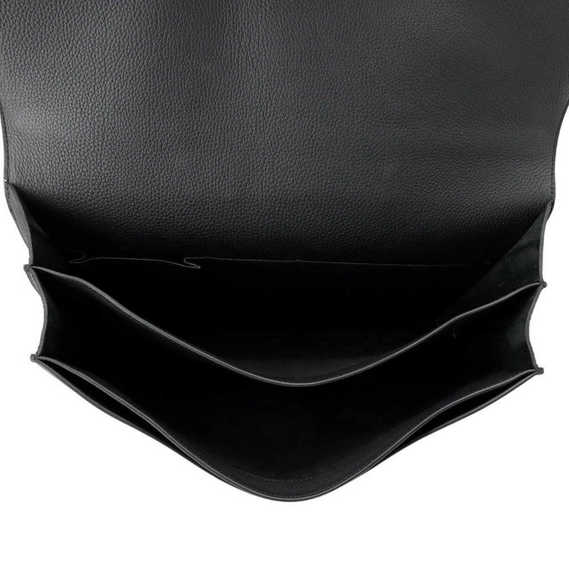 エルメス ビジネスバッグ サックアデペッシュ38 ブラック/シルバー金具 トゴ Y刻印 メンズ 黒