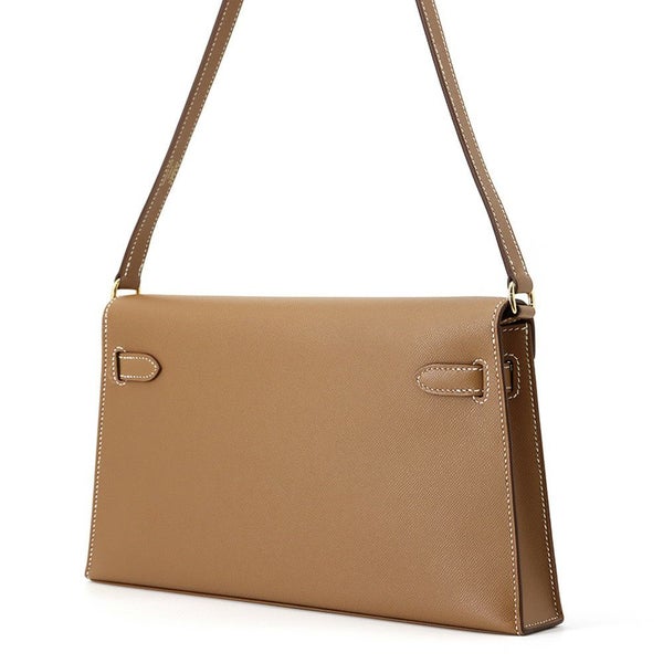 エルメス クラッチバッグ ケリーエラン ゴールド/ゴールド金具 ヴォーマダム B刻印 2wayショルダー