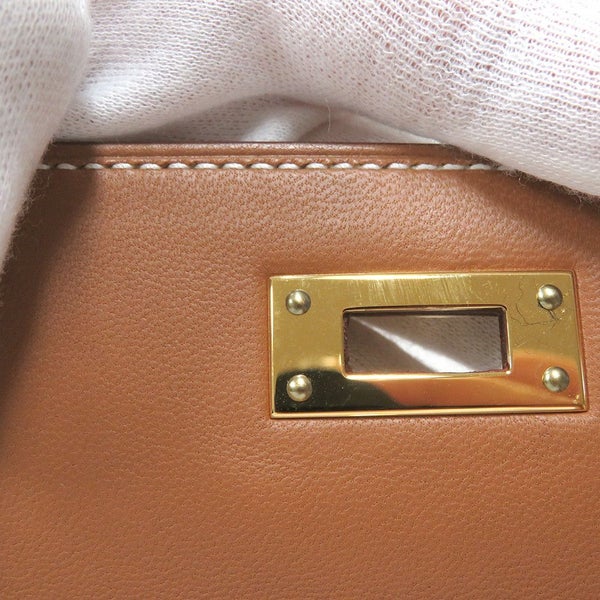 エルメス クラッチバッグ ケリーエラン ゴールド/ゴールド金具 ヴォーマダム B刻印 2wayショルダー