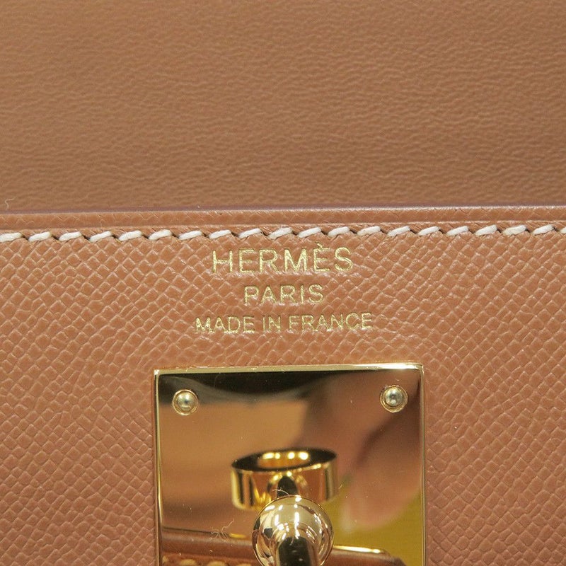 エルメス クラッチバッグ ケリーエラン ゴールド/ゴールド金具 ヴォーマダム B刻印 2wayショルダー