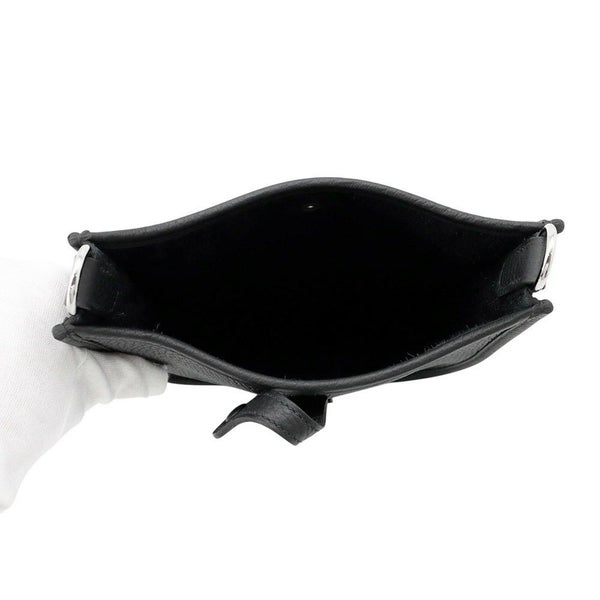 エルメス ショルダーバッグ エブリンTPM 111cm ブラック/シルバー金具 トリヨンクレマンス K刻印 黒