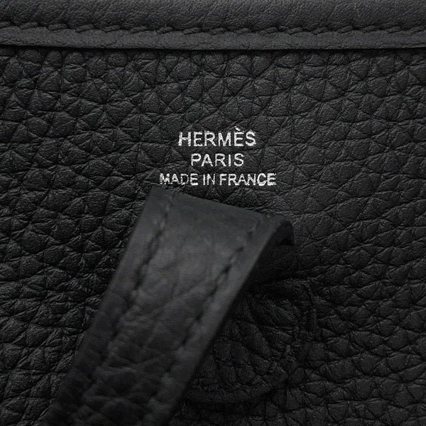 エルメス ショルダーバッグ エブリンTPM 111cm ブラック/シルバー金具 トリヨンクレマンス K刻印 黒