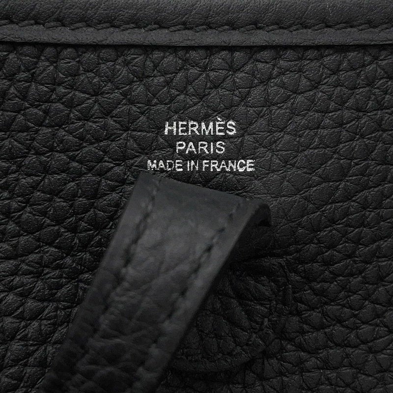 エルメス ショルダーバッグ エブリンTPM 111cm ブラック/シルバー金具 トリヨンクレマンス K刻印 黒