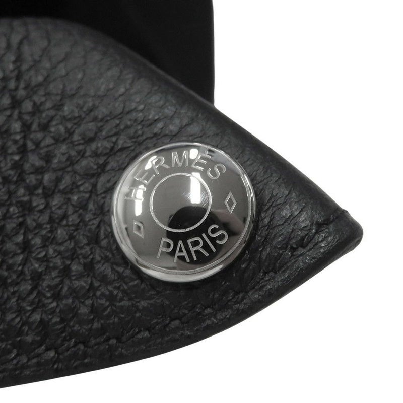 エルメス ショルダーバッグ ヴィドポッシュ ブラック/シルバー金具 トゴ B刻印 HERMES 黒