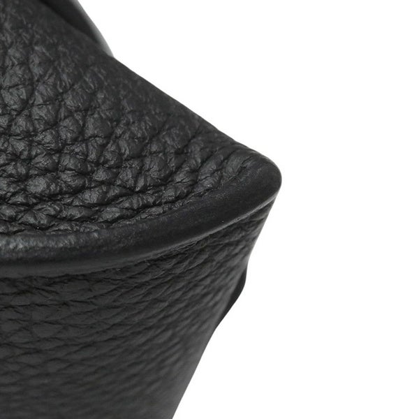 エルメス ショルダーバッグ ヴィドポッシュ ブラック/シルバー金具 トゴ B刻印 HERMES 黒