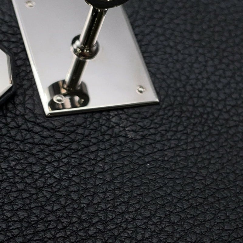 エルメス ハンドバッグ ケリー32 内縫い ブラック/シルバー金具 トゴ U刻印 2wayショルダー 黒