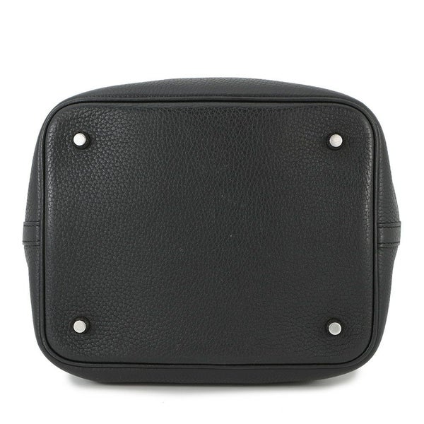 エルメス ハンドバッグ ピコタンロックMM ブラック/シルバー金具 トリヨンクレマンス Y刻印 黒