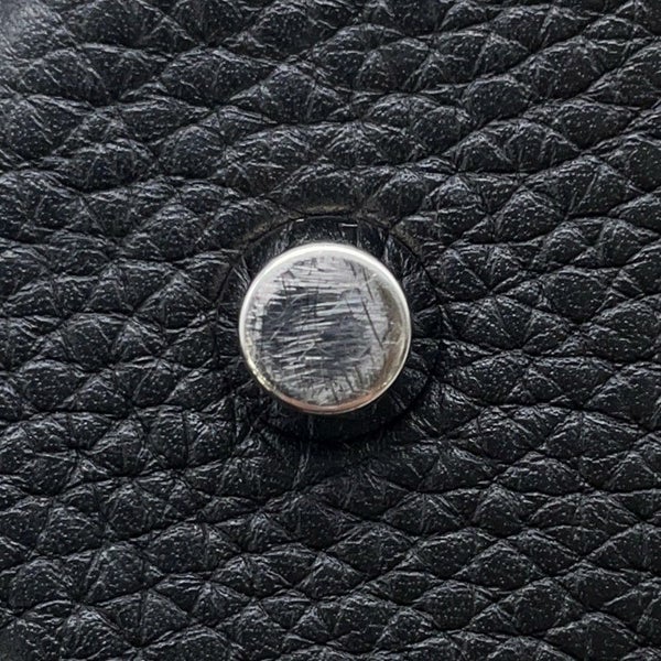 エルメス ハンドバッグ ピコタンロックMM ブラック/シルバー金具 トリヨンクレマンス Y刻印 黒