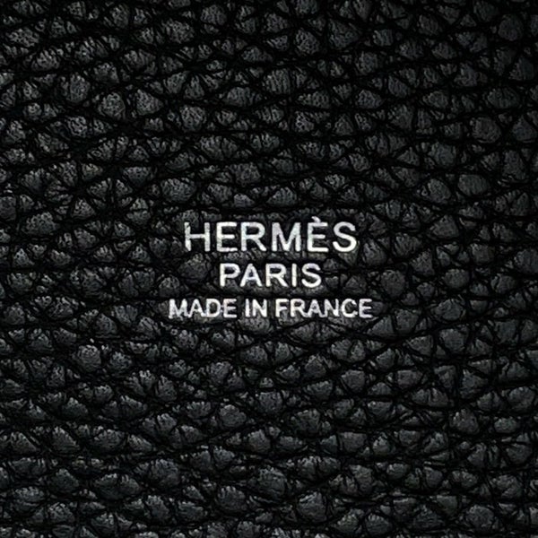 エルメス ハンドバッグ ピコタンロックMM ブラック/シルバー金具 トリヨンクレマンス Y刻印 黒