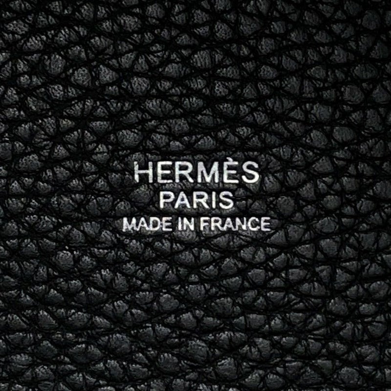 エルメス ハンドバッグ ピコタンロックMM ブラック/シルバー金具 トリヨンクレマンス Y刻印 黒