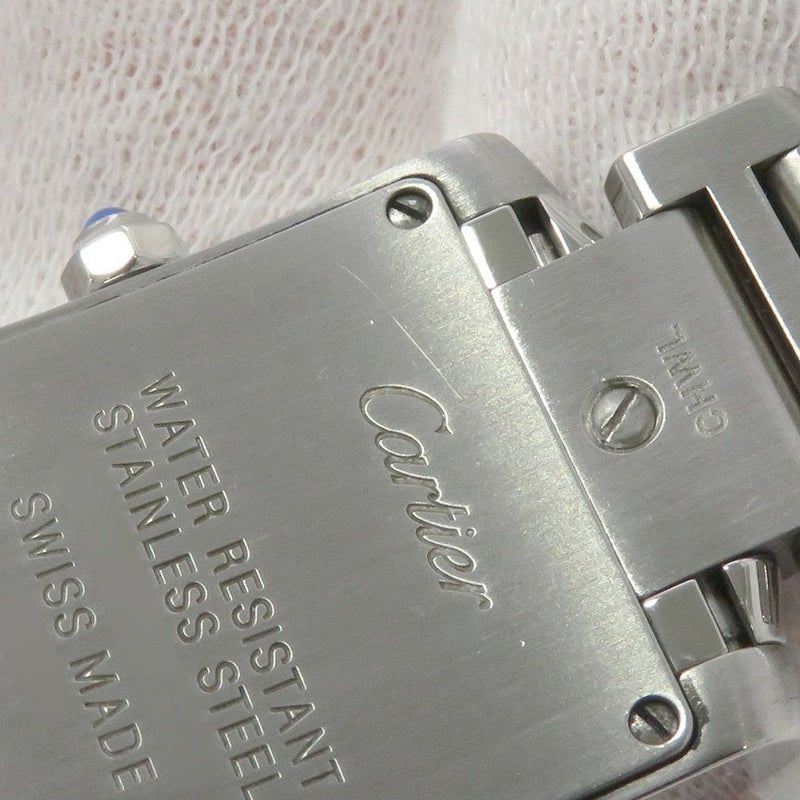 カルティエ タンクフランセーズ SM WE110006 Cartier 腕時計 白文字盤 11PD クォーツ
