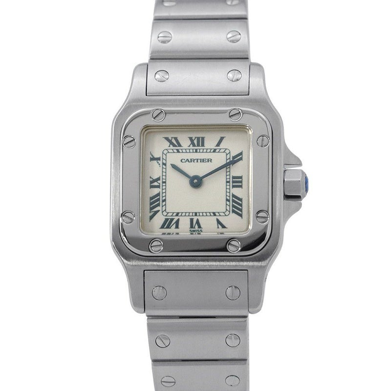 カルティエ サントスガルベ SM W20017D6 Cartier 腕時計 白文字盤 クォーツ
