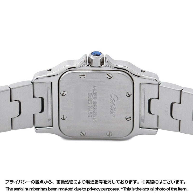 カルティエ サントスガルベ SM W20017D6 Cartier 腕時計 白文字盤 クォーツ