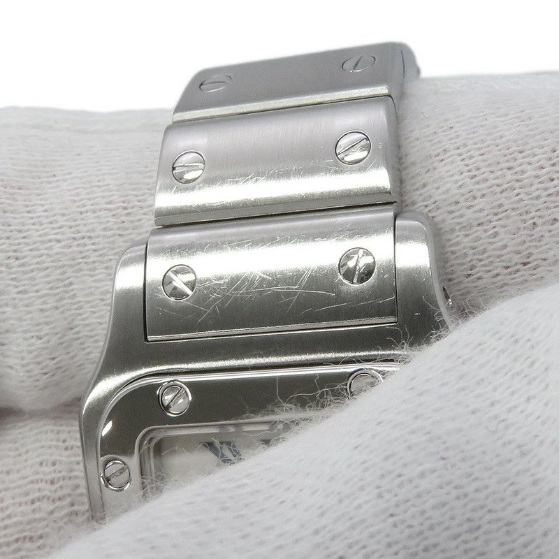 カルティエ サントスガルベ SM W20017D6 Cartier 腕時計 白文字盤 クォーツ