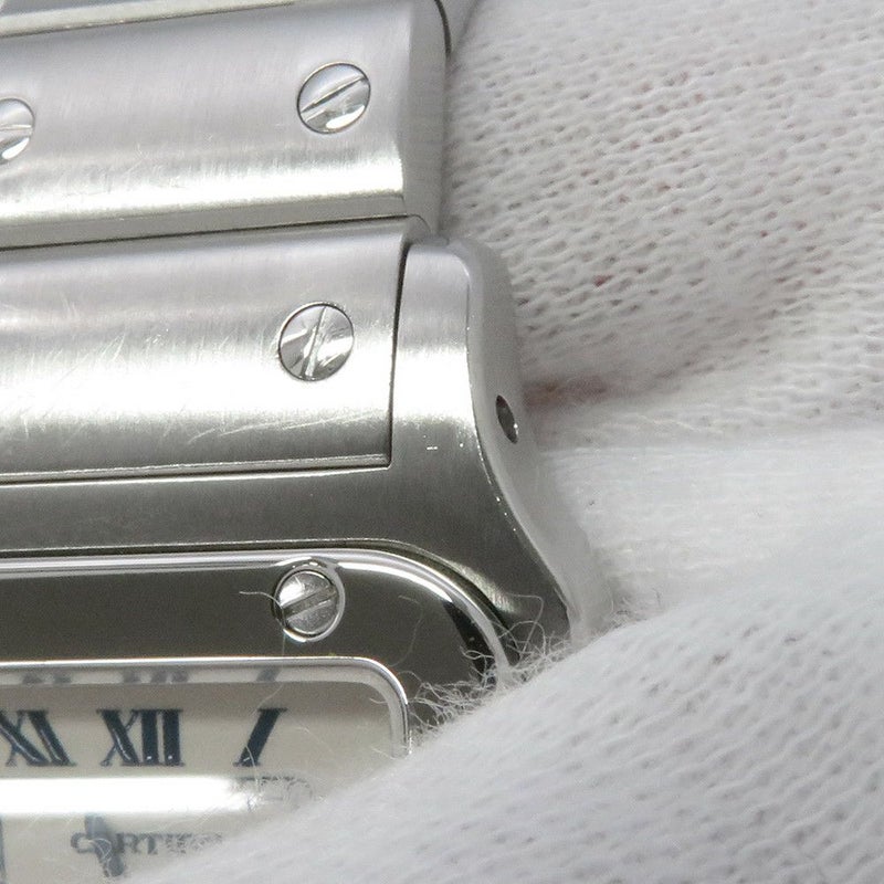 カルティエ サントスガルベ SM W20017D6 Cartier 腕時計 白文字盤 クォーツ