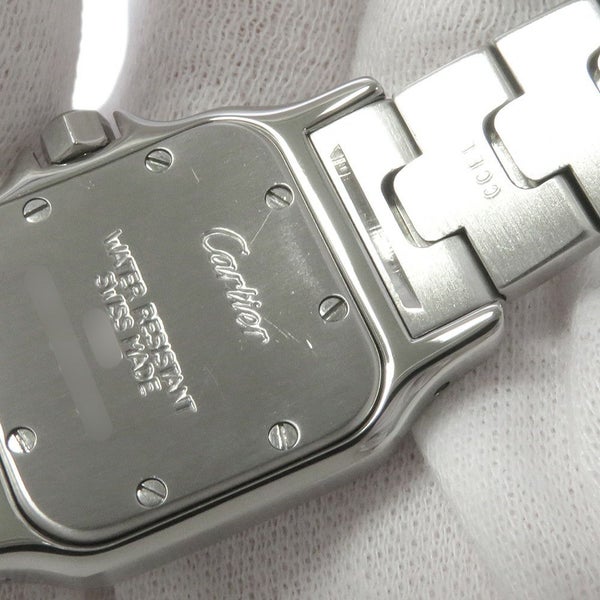 カルティエ サントスガルベ SM W20017D6 Cartier 腕時計 白文字盤 クォーツ