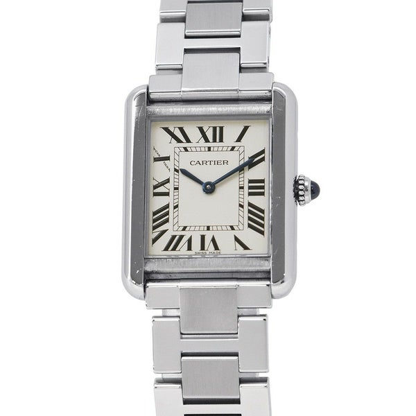 カルティエ タンクソロ SM W5200013 Cartier 腕時計 シルバー文字盤 クォーツ