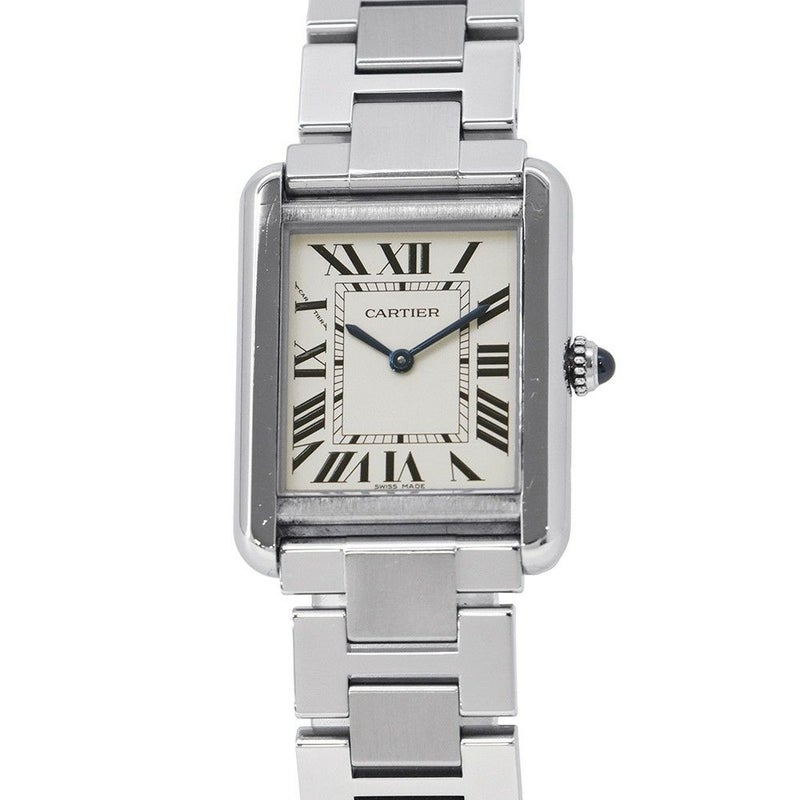 カルティエ タンクソロ SM W5200013 Cartier 腕時計 シルバー文字盤 クォーツ