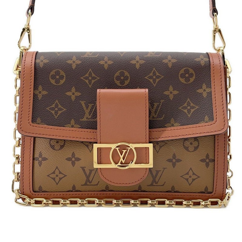 ルイヴィトン ショルダーバッグ モノグラム・リバース ドーフィーヌ M44391 2019クルーズコレクション 2way ブラック 黒