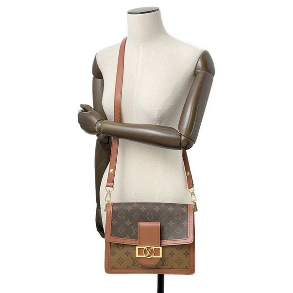 ルイヴィトン ショルダーバッグ モノグラム・リバース ドーフィーヌ M44391 2019クルーズコレクション 2way ブラック 黒