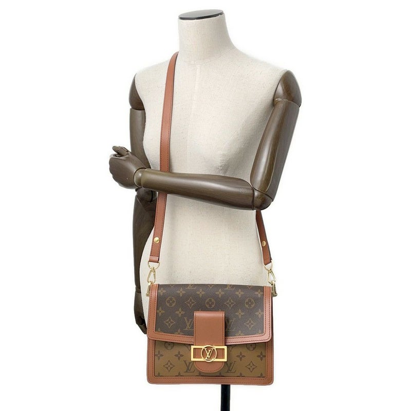 ルイヴィトン ショルダーバッグ モノグラム・リバース ドーフィーヌ M44391 2019クルーズコレクション 2way ブラック 黒