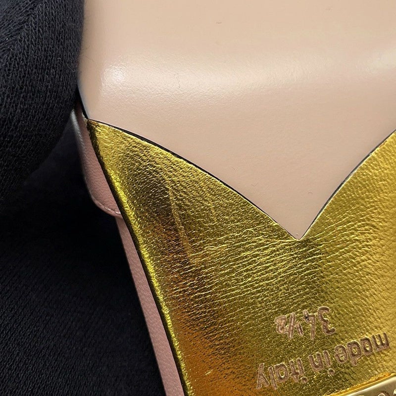 グッチ ミュール バンブーヒール ハート フェイクパール レディースサイズ 34 1/2 GUCCI パンプス