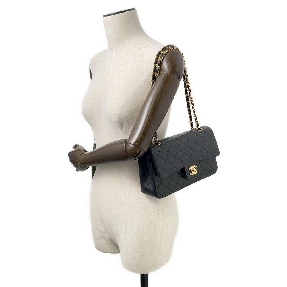 シャネル チェーンショルダーバッグ マトラッセ23 ココマーク ダブルチェーン ラムスキン A01113 CHANEL バッグ 黒 シャネル チェーンショルダーバッグ マトラッセ23 ココマーク ダブル
