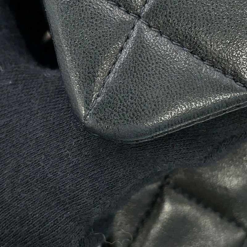 シャネル チェーンショルダーバッグ マトラッセ23 ココマーク ダブルチェーン ラムスキン A01113 CHANEL 黒